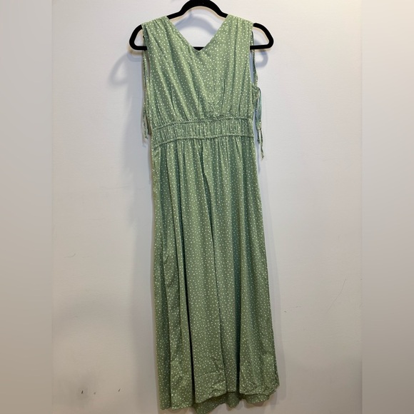 Japna Green Polka Dot Dress - Picture 3 of 4